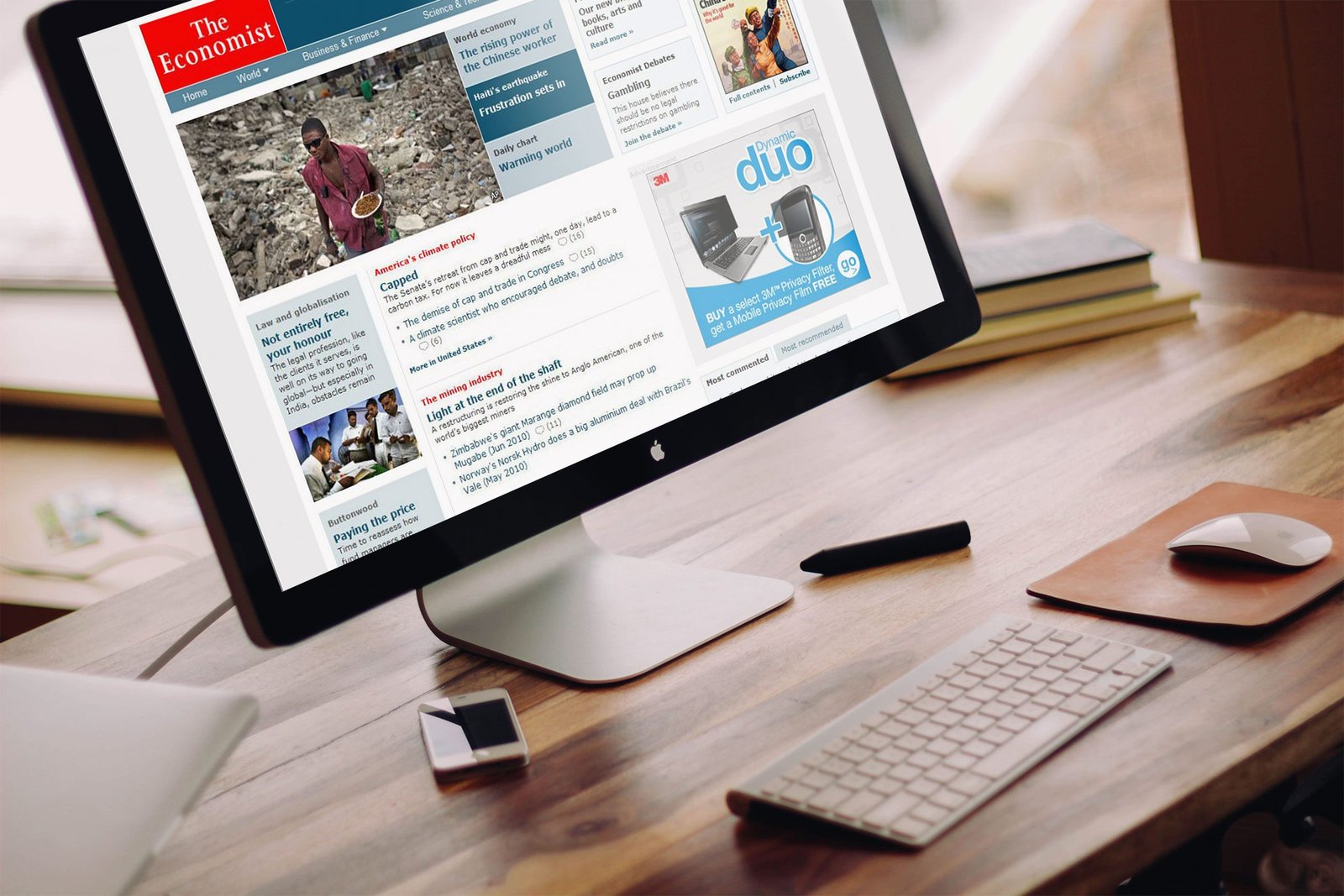 The Economist home page